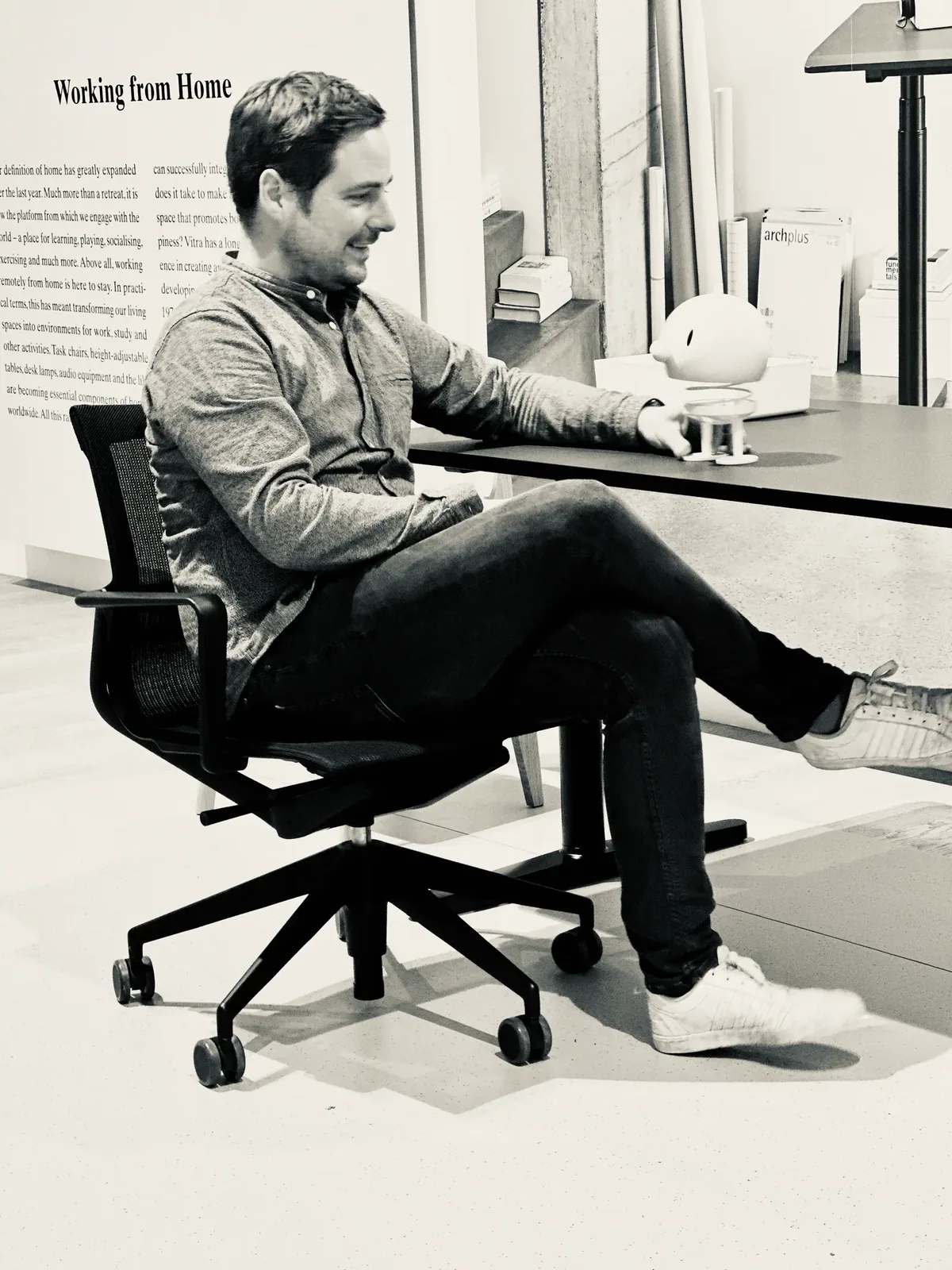 Jan Thomas Otte, tech theologian & digital ethicist at "Hello, Robot", design between human and machine, an exhibition at the Vitra Design Museum in Weil am Rhein (photo: private/ NN)